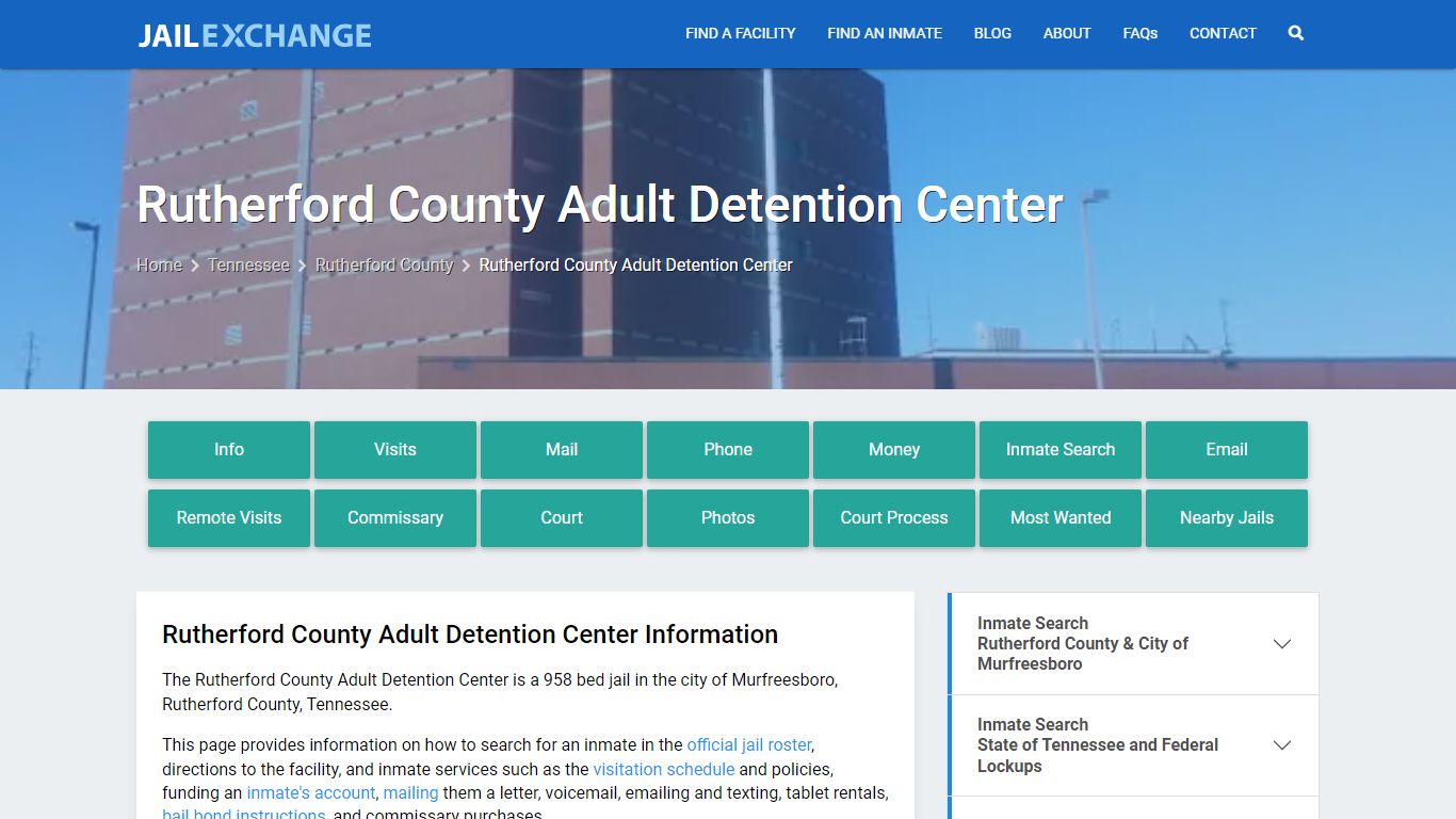 Rutherford County Adult Detention Center - Jail Exchange